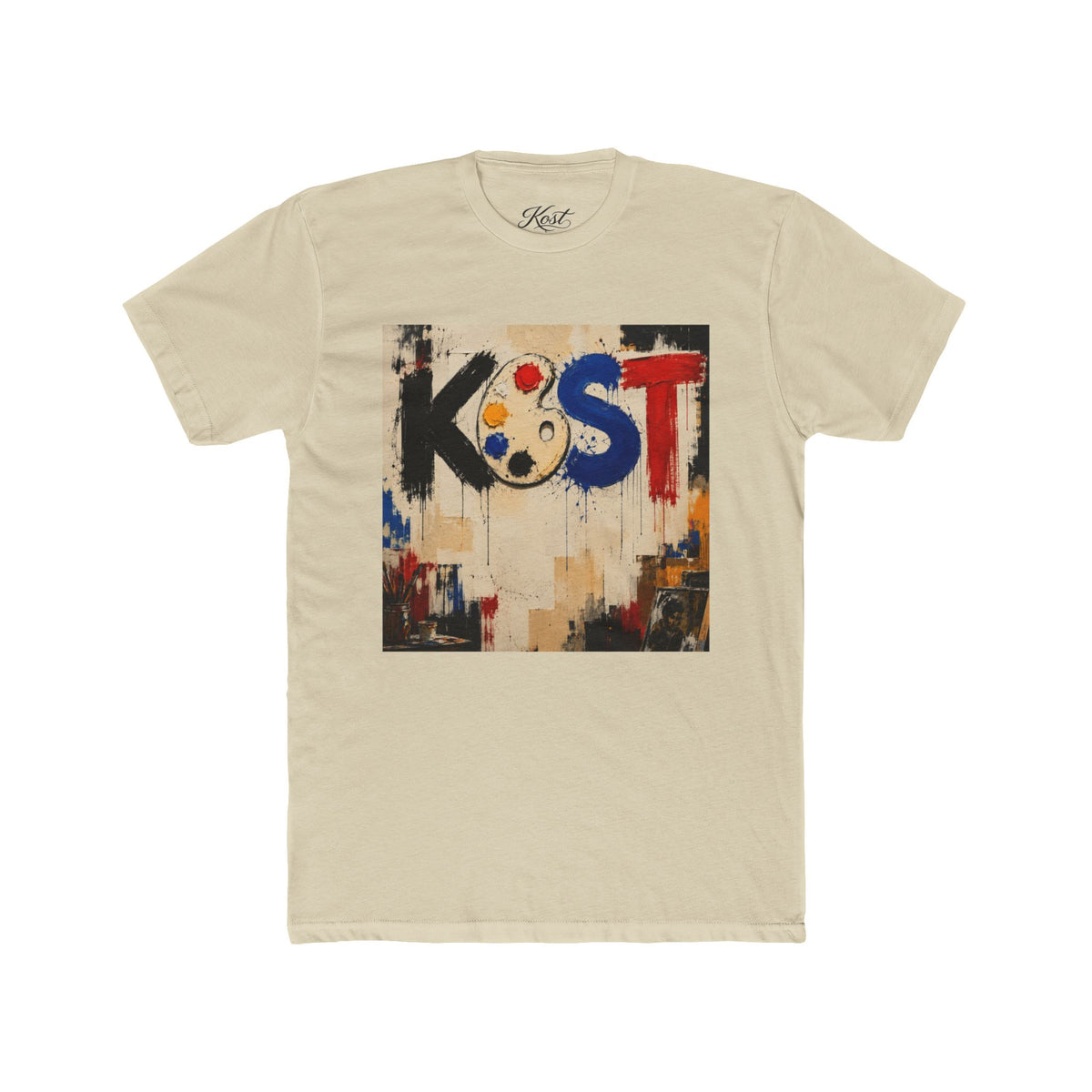 Artist Palette Tee — KOST Abstract Paint Graphic T-Shirt