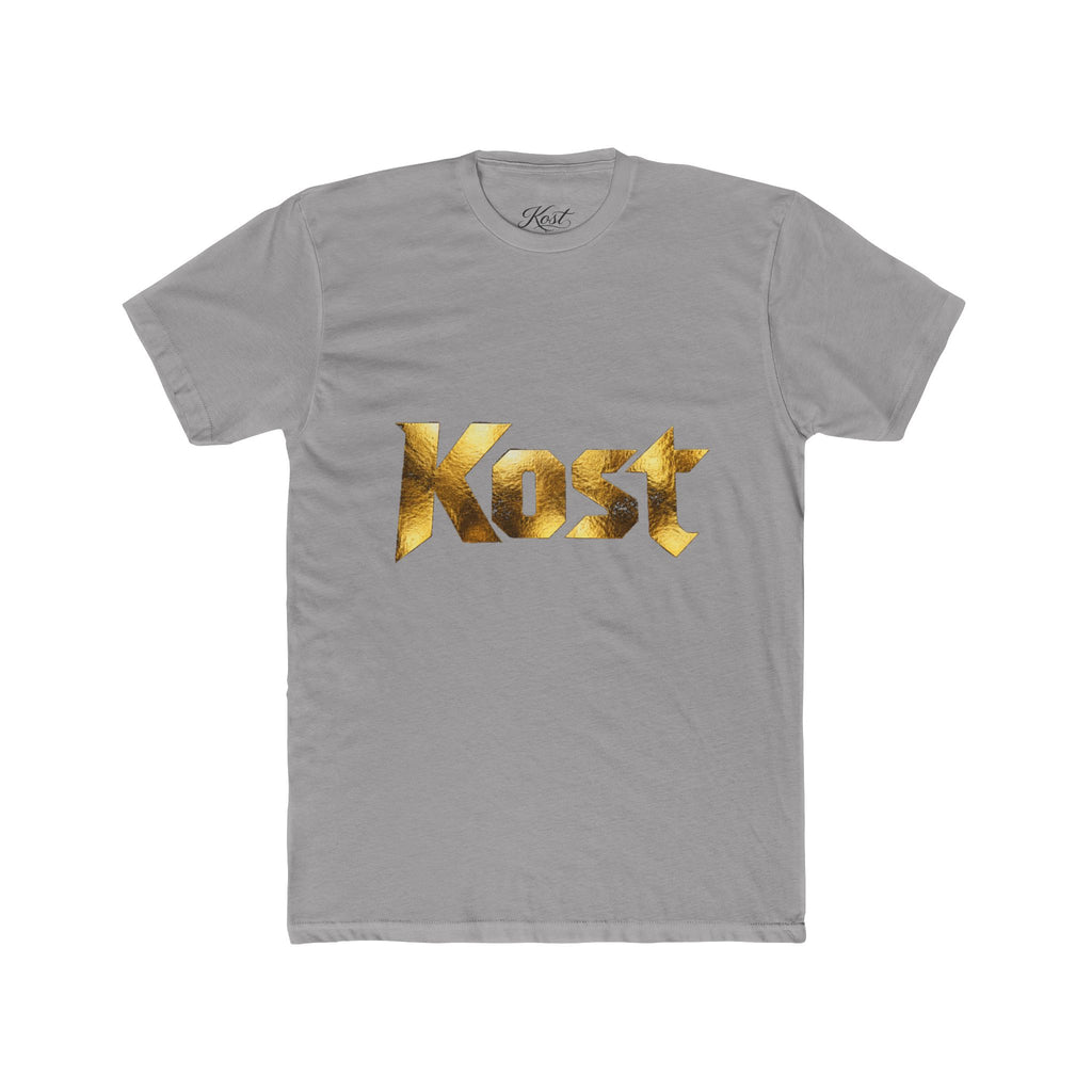 Kost Gold Logo Tee — Metallic Typography Graphic T-Shirt
