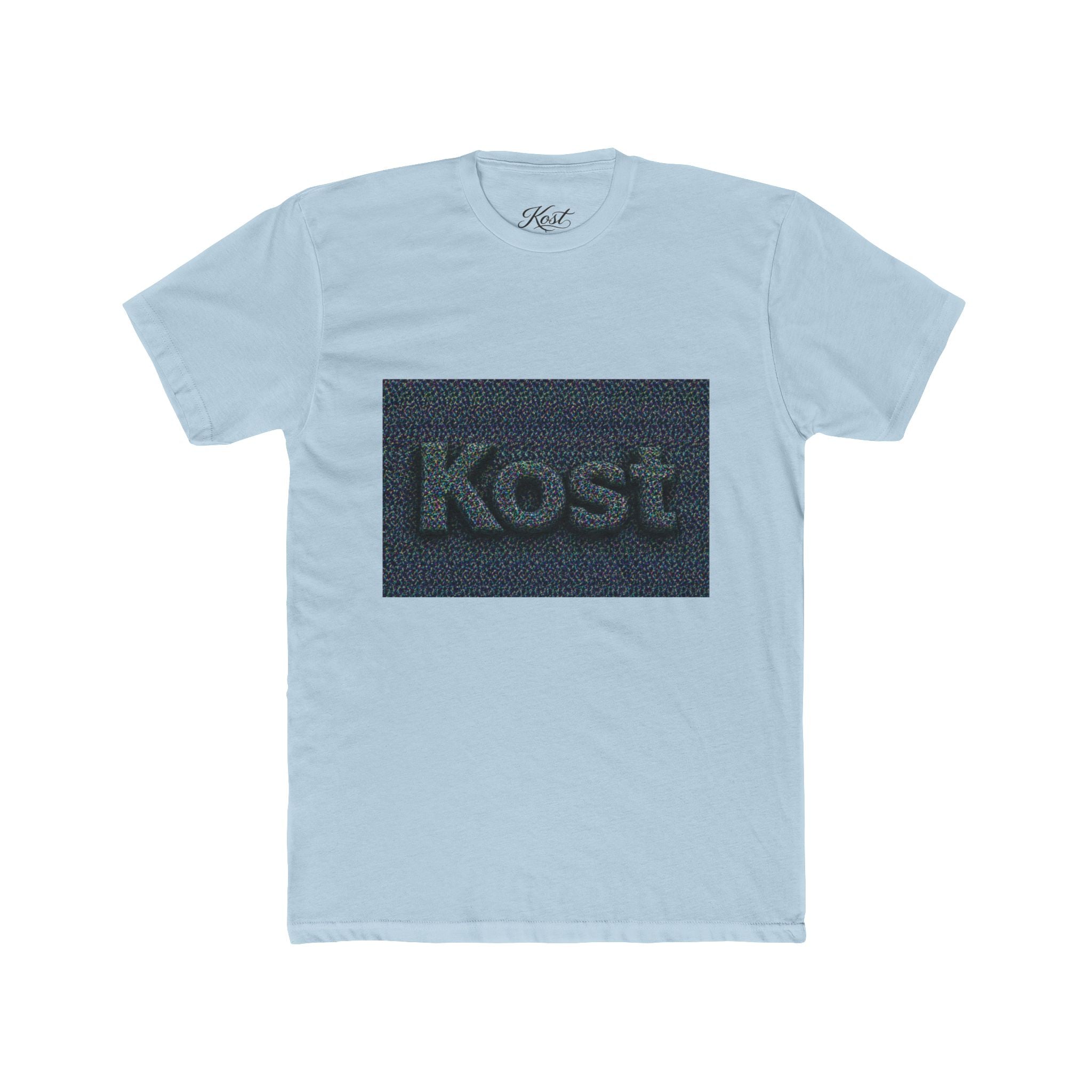Kost Embroidered Logo Tee — Minimalist Cotton Crew T‑Shirt