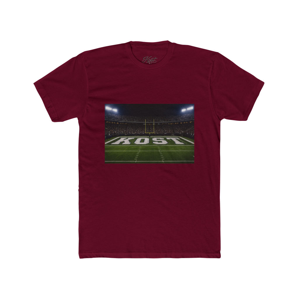 Football Stadium Field Photo Tee — 'KOST' Endzone Graphic