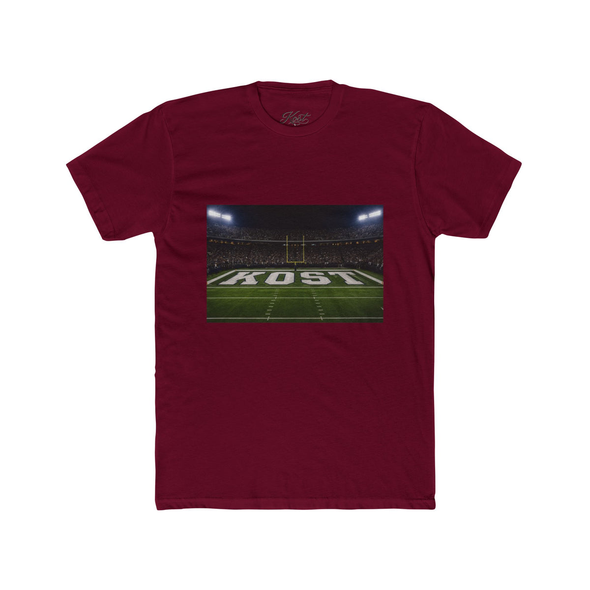 Football Stadium Field Photo Tee — 'KOST' Endzone Graphic