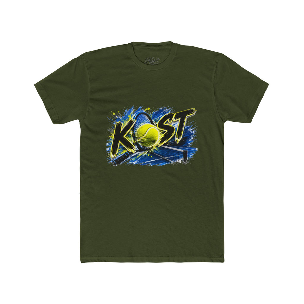 Tennis Graphic Tee — "KOST" Bold Tennis Ball Design