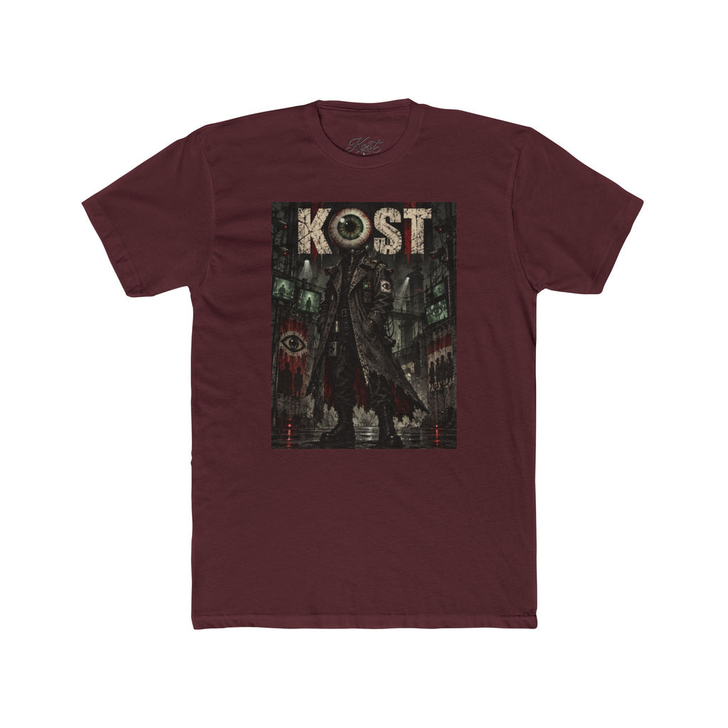 KOST Gothic Black Art Tee — Dark Vintage Band-Style Graphic T-Shirt