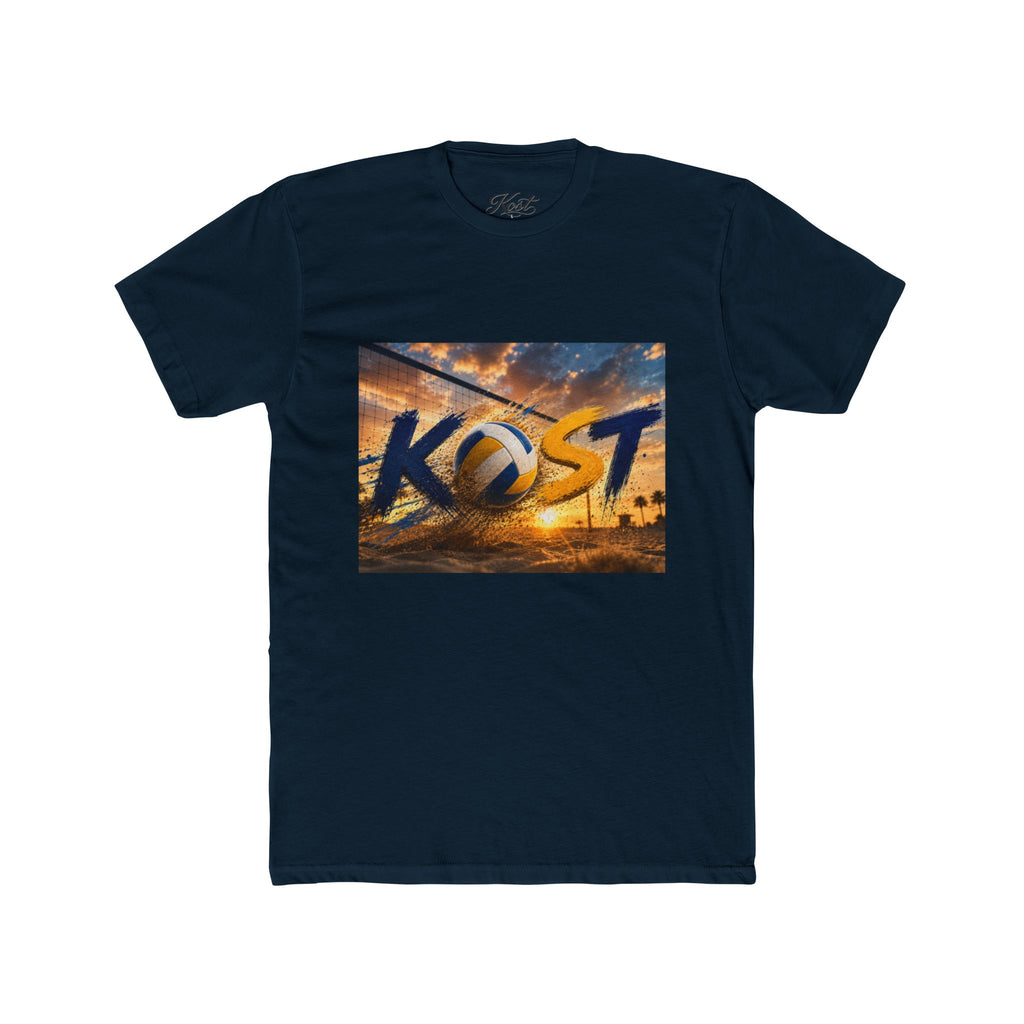 KOST Sunset Palm Tee — Vintage Radio Call Letters Beach T-Shirt