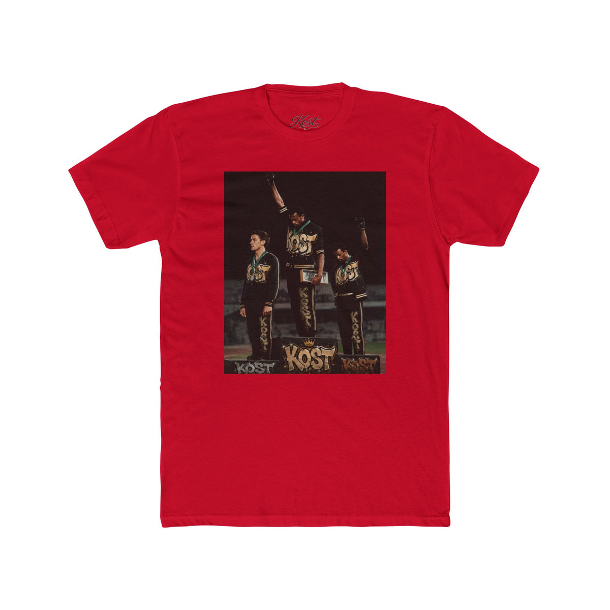 Vintage Band Photo Tee — KOST Crew Portrait Graphic T-Shirt