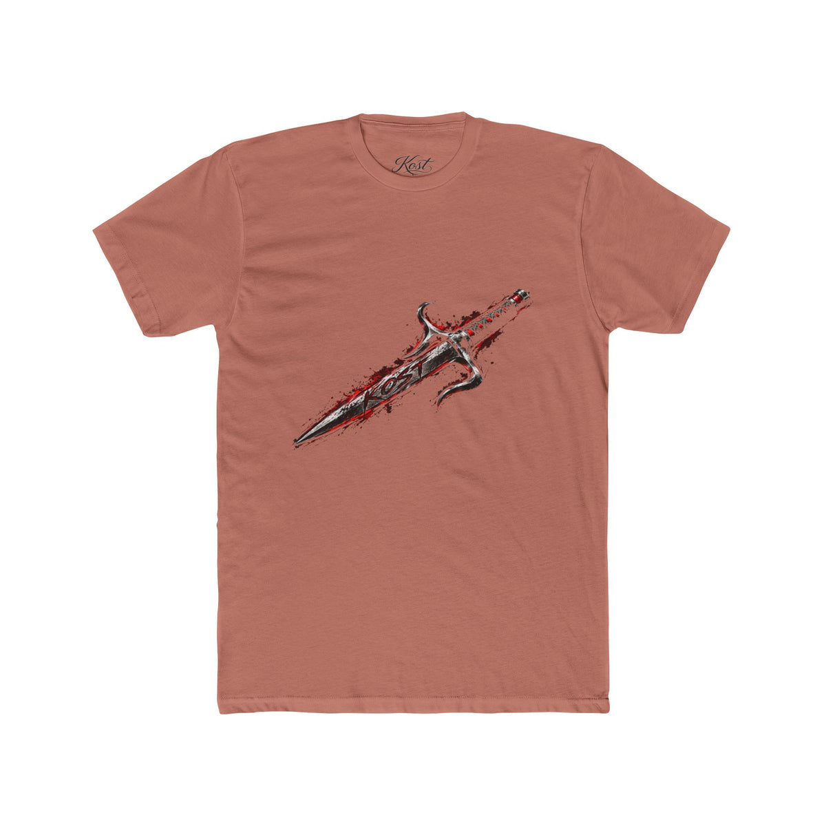 Vintage Sword Graphic Cotton T-Shirt