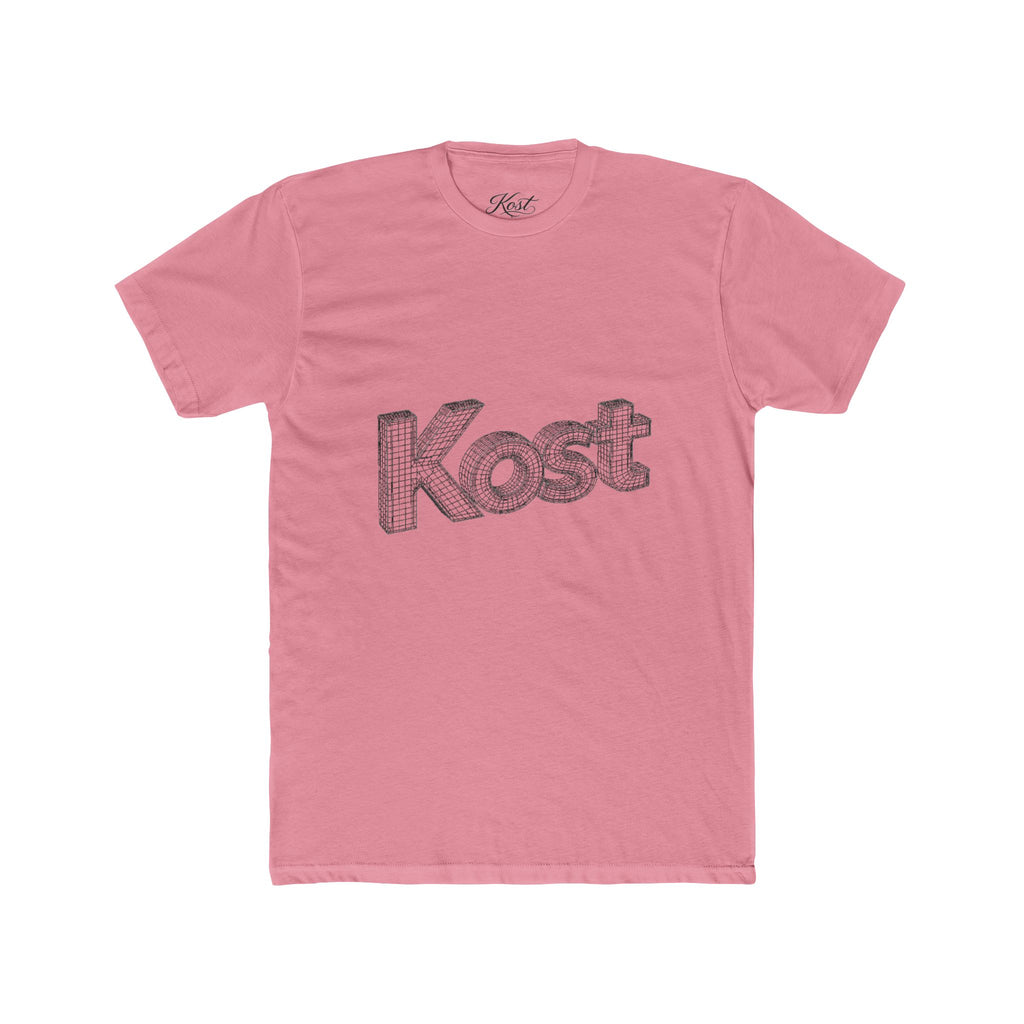 Kost 3D Script Tee — Vintage Wireframe Logo T-Shirt