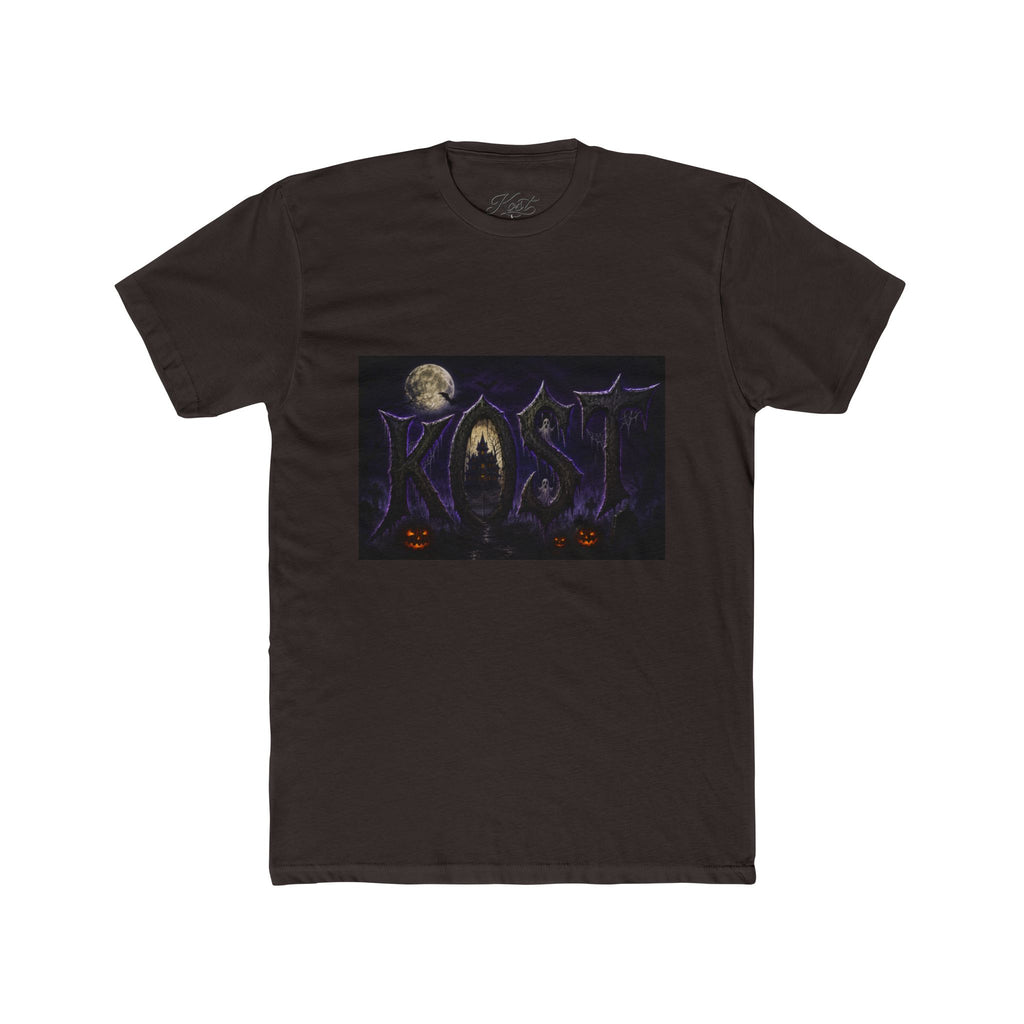 Halloween Forest Tee — Haunted Moonlight Pumpkin Horror Graphic T-Shirt