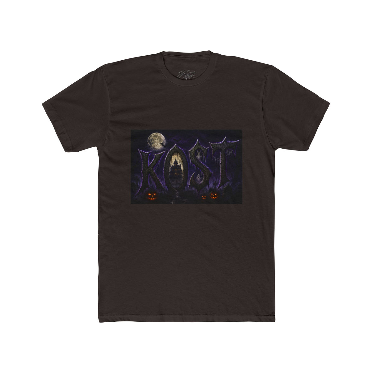 Halloween Forest Tee — Haunted Moonlight Pumpkin Horror Graphic T-Shirt