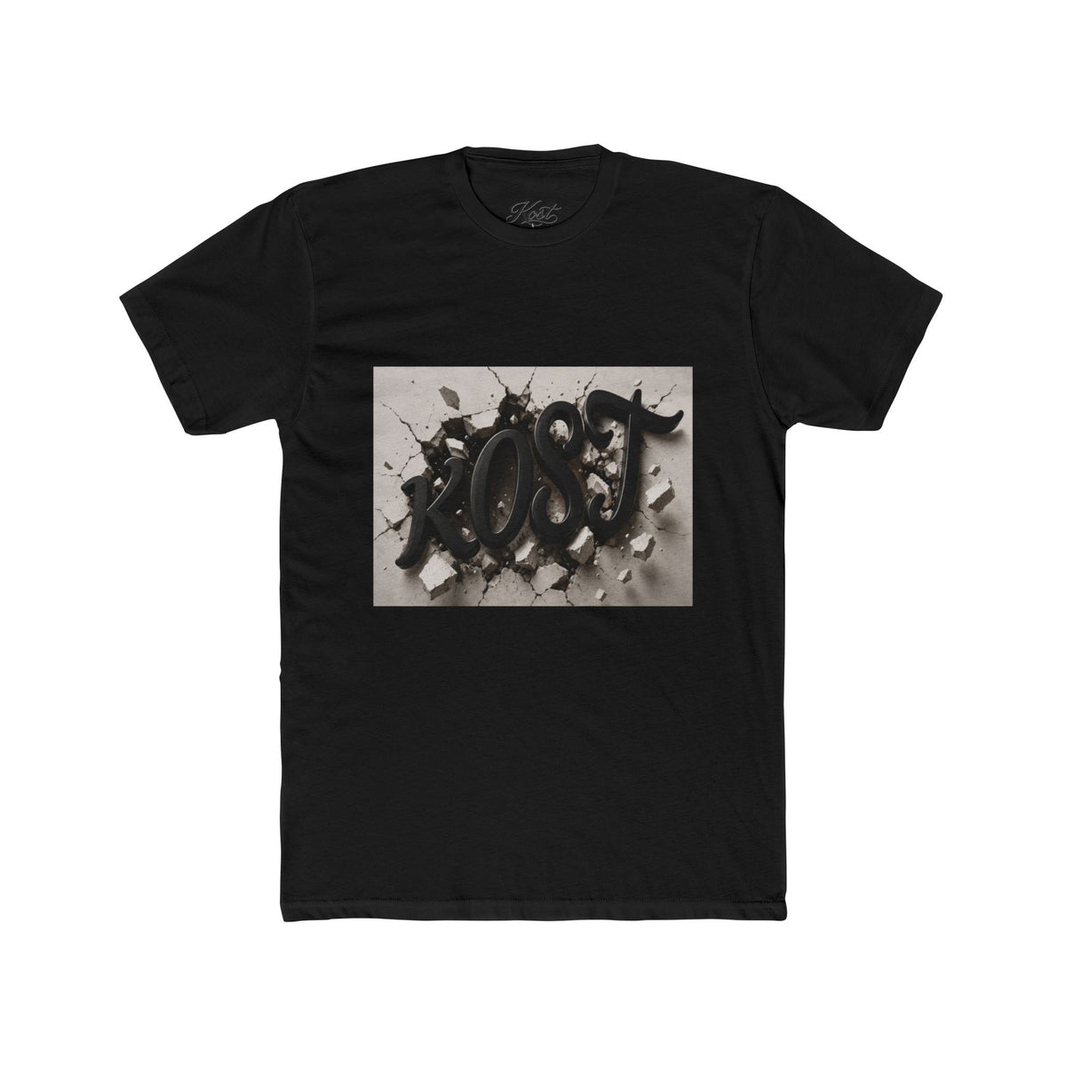 Abstract Black Brushstroke Art T‑Shirt