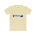KOST Logo Tee — Retro Blue Box Graphic Cotton T‑Shirt