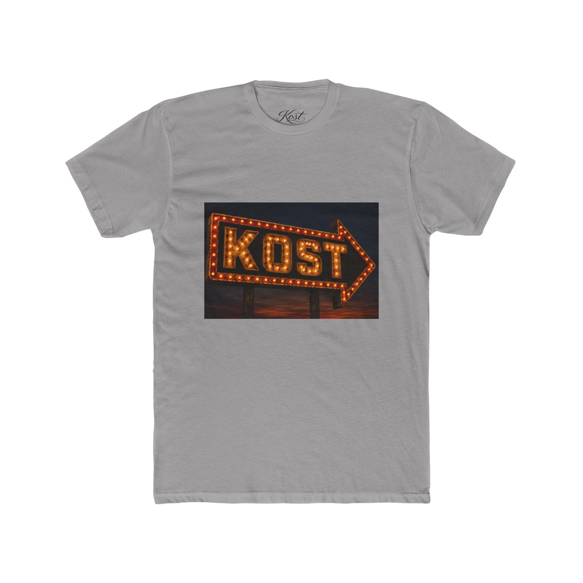 KOST Marquee Arrow Tee — Vintage Neon Sign Graphic T-Shirt