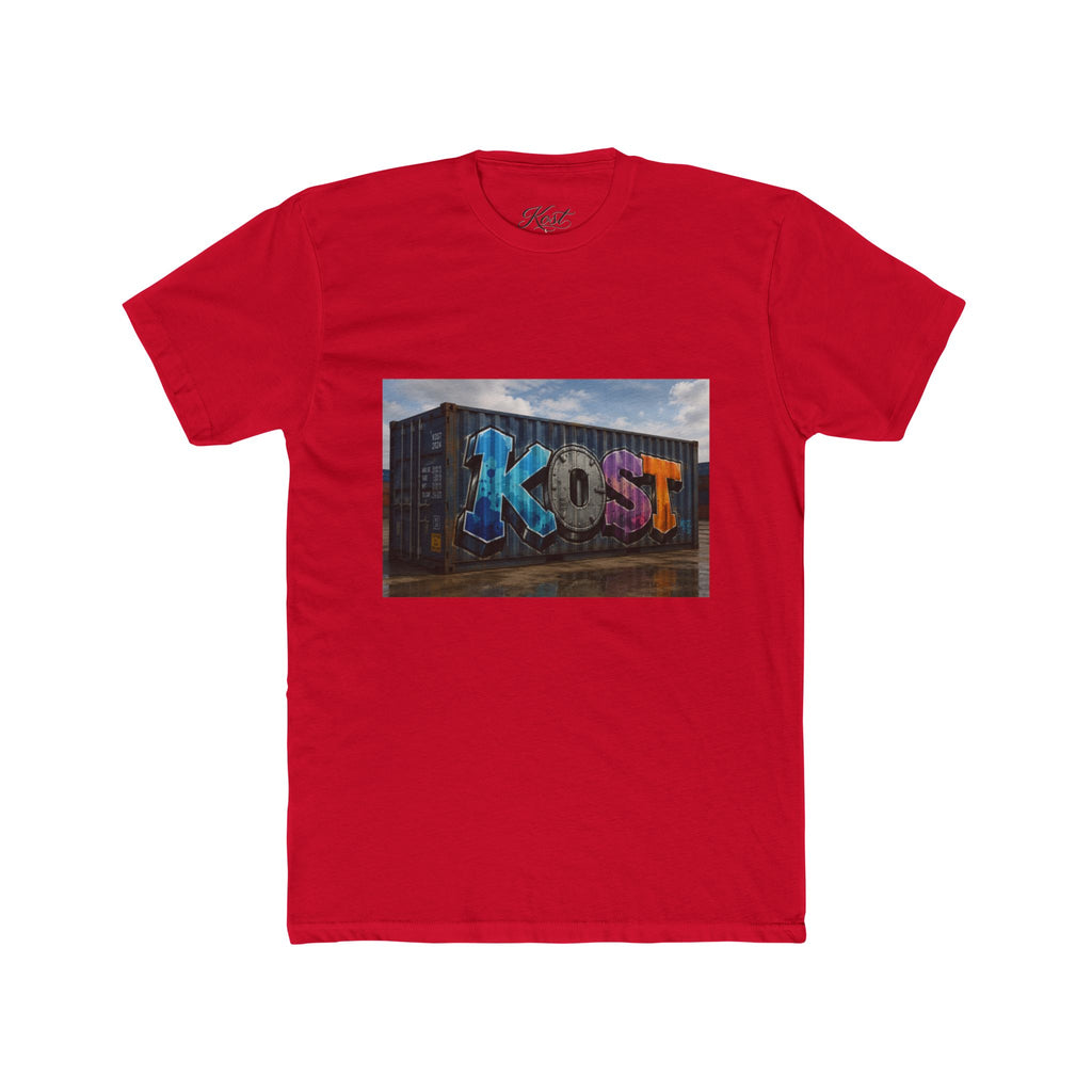 Graffiti 'Kost' Street Art Tee — Urban Container Mural T-Shirt
