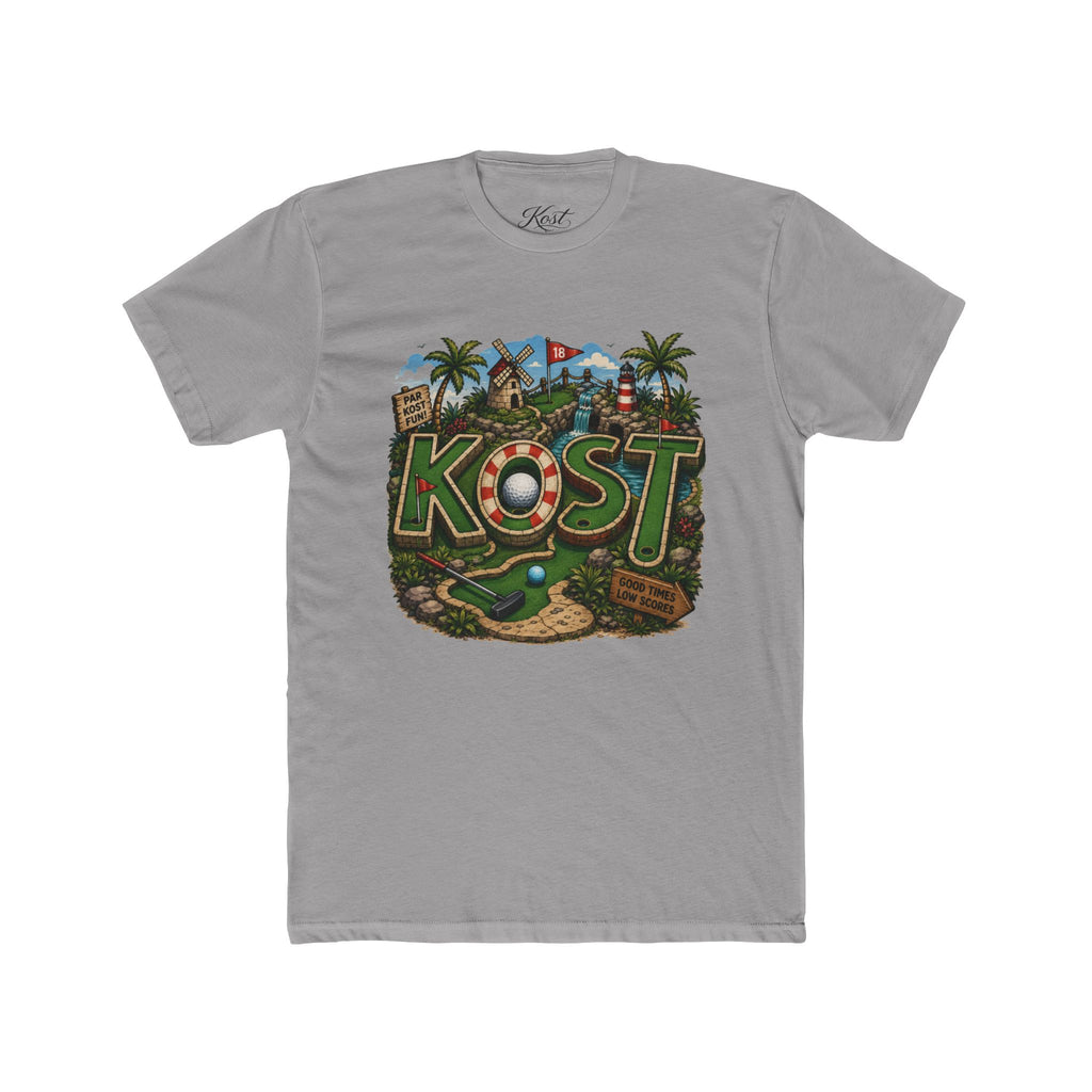 KOST Golf Course Graphic Tee — Vintage Island Mini Golf Design