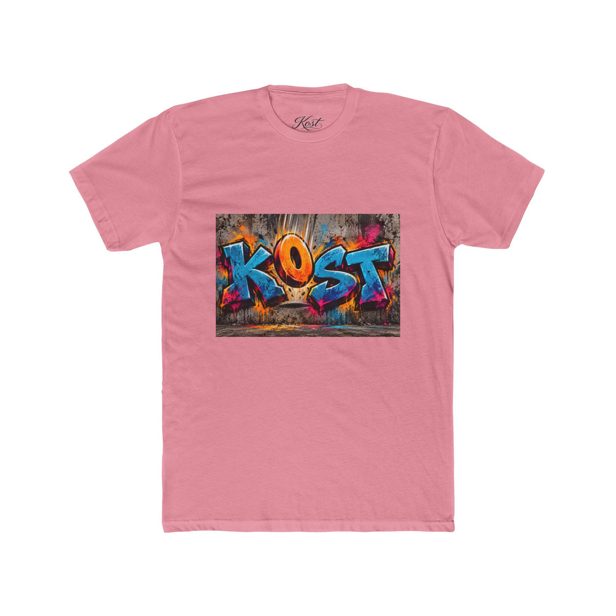 Graffiti 'KOST' Crew Tee — Colorful Urban Street Art T-Shirt