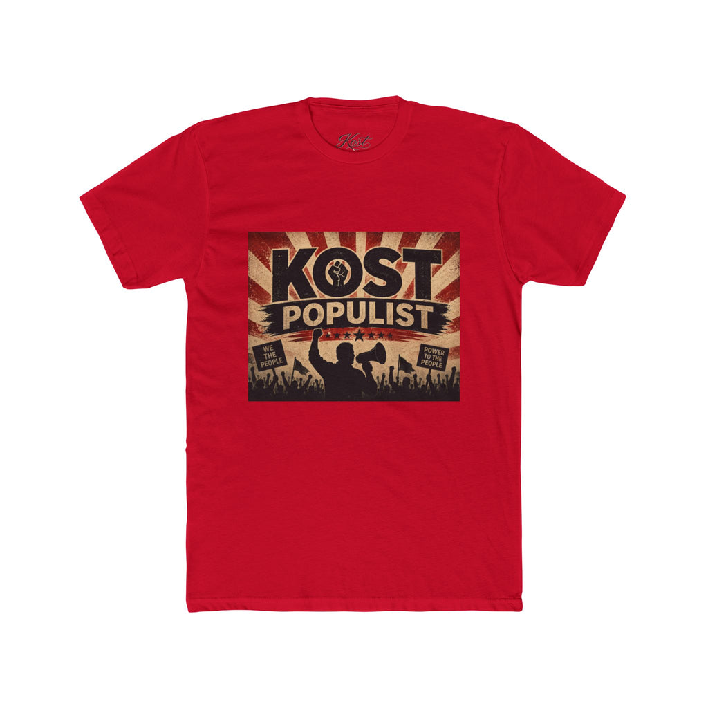 Kost Populist Protest Tee — Retro Political Rally Graphic T-Shirt