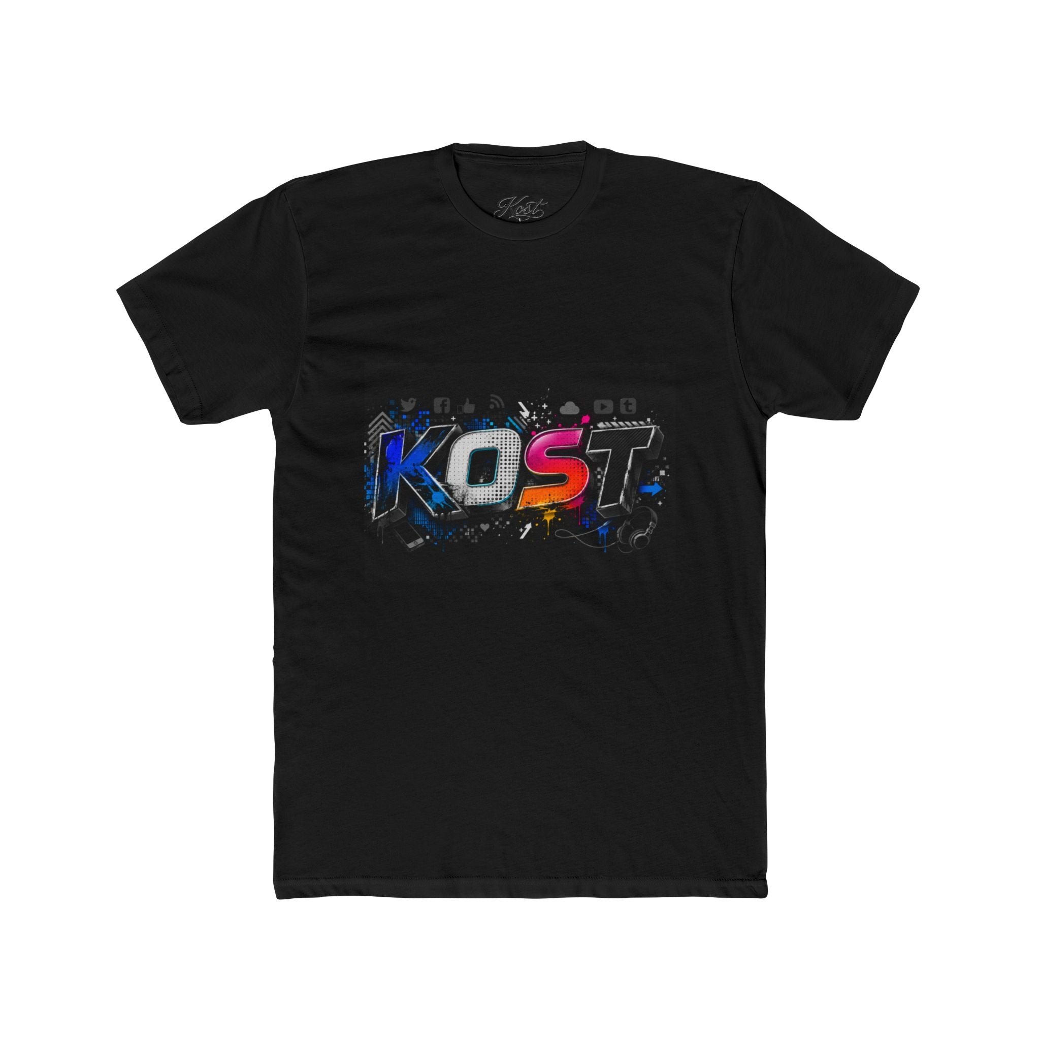KOST Graphic Tee — Retro Neon Gaming Logo T‑Shirt