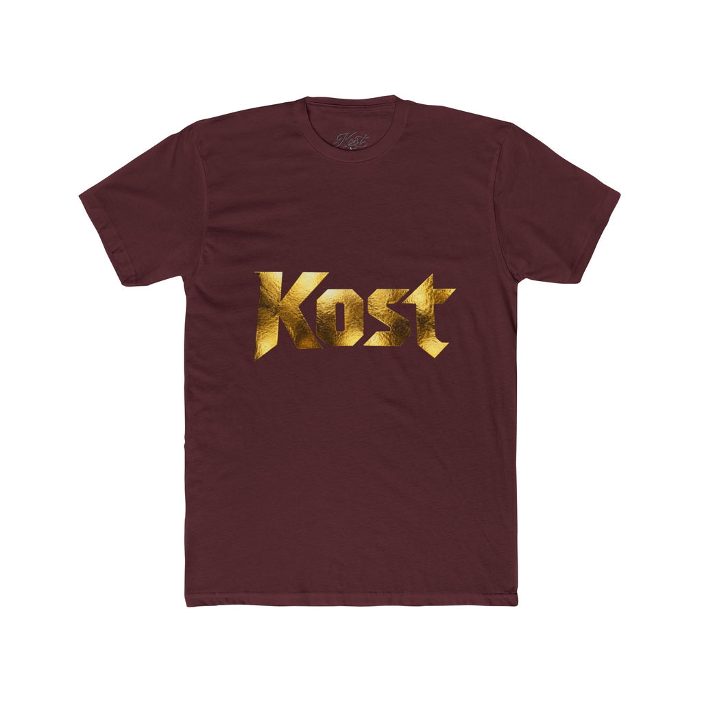 Kost Gold Logo Tee — Metallic Typography Graphic T-Shirt