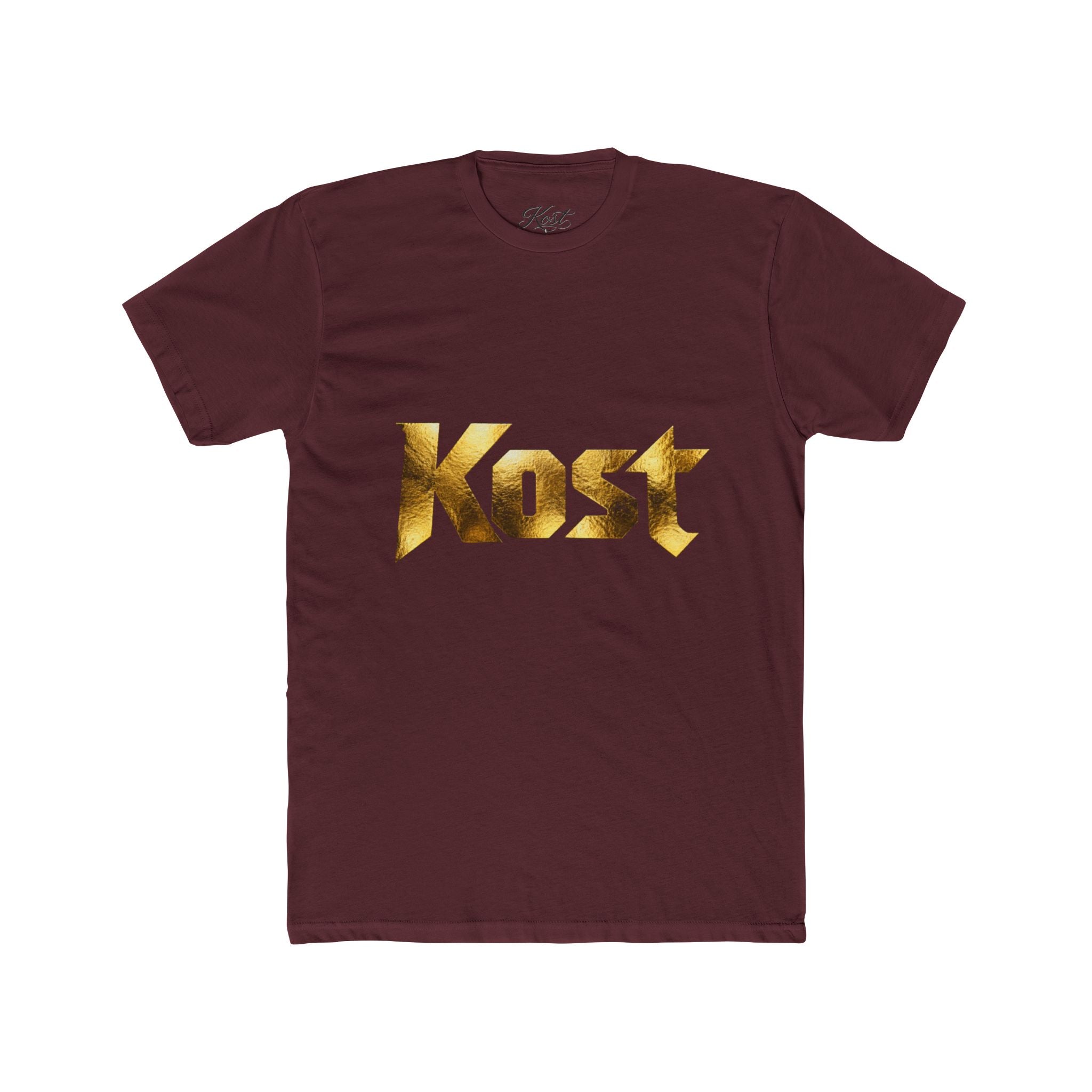 Kost Gold Logo Tee — Metallic Typography Graphic T-Shirt