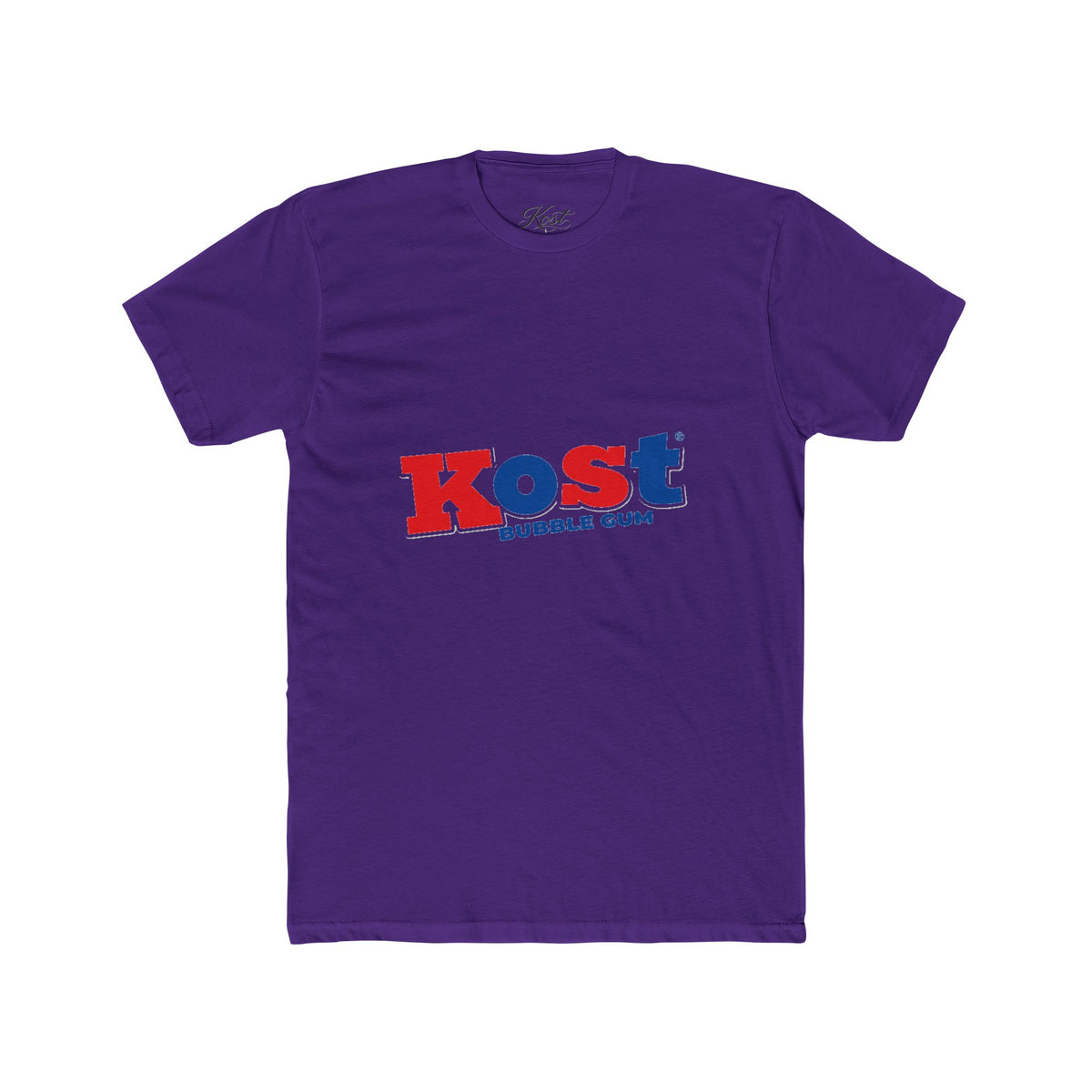 Kost Bubble Gum Graphic Tee — Retro Red & Blue Logo T‑Shirt