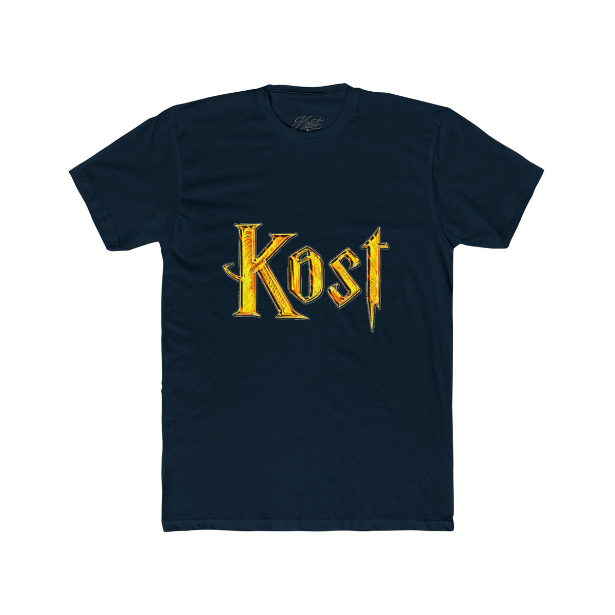 Kost Graphic Tee — Vintage Gold Lettering Band-Style T‑Shirt