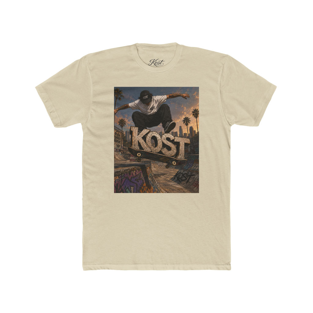 Skater KOST Graphic Tee — Urban Skateboard Crew Shirt