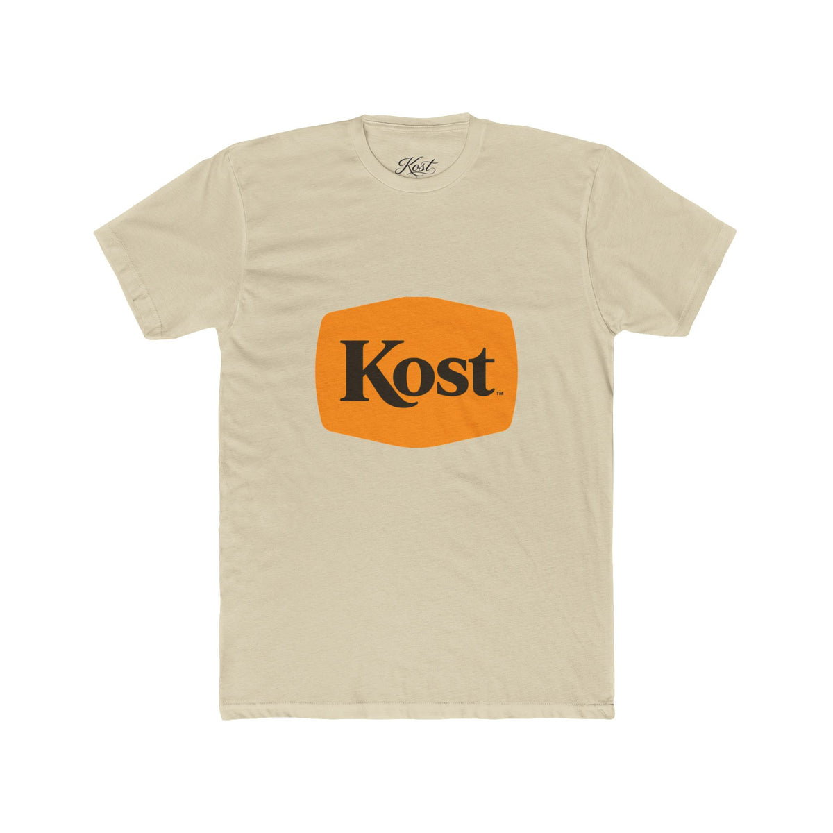 Kost Logo Tee — Retro Orange Graphic T-Shirt