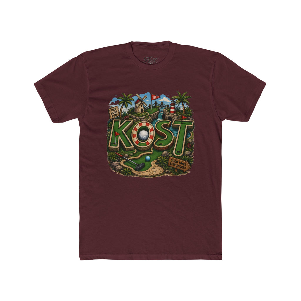 KOST Golf Course Graphic Tee — Vintage Island Mini Golf Design