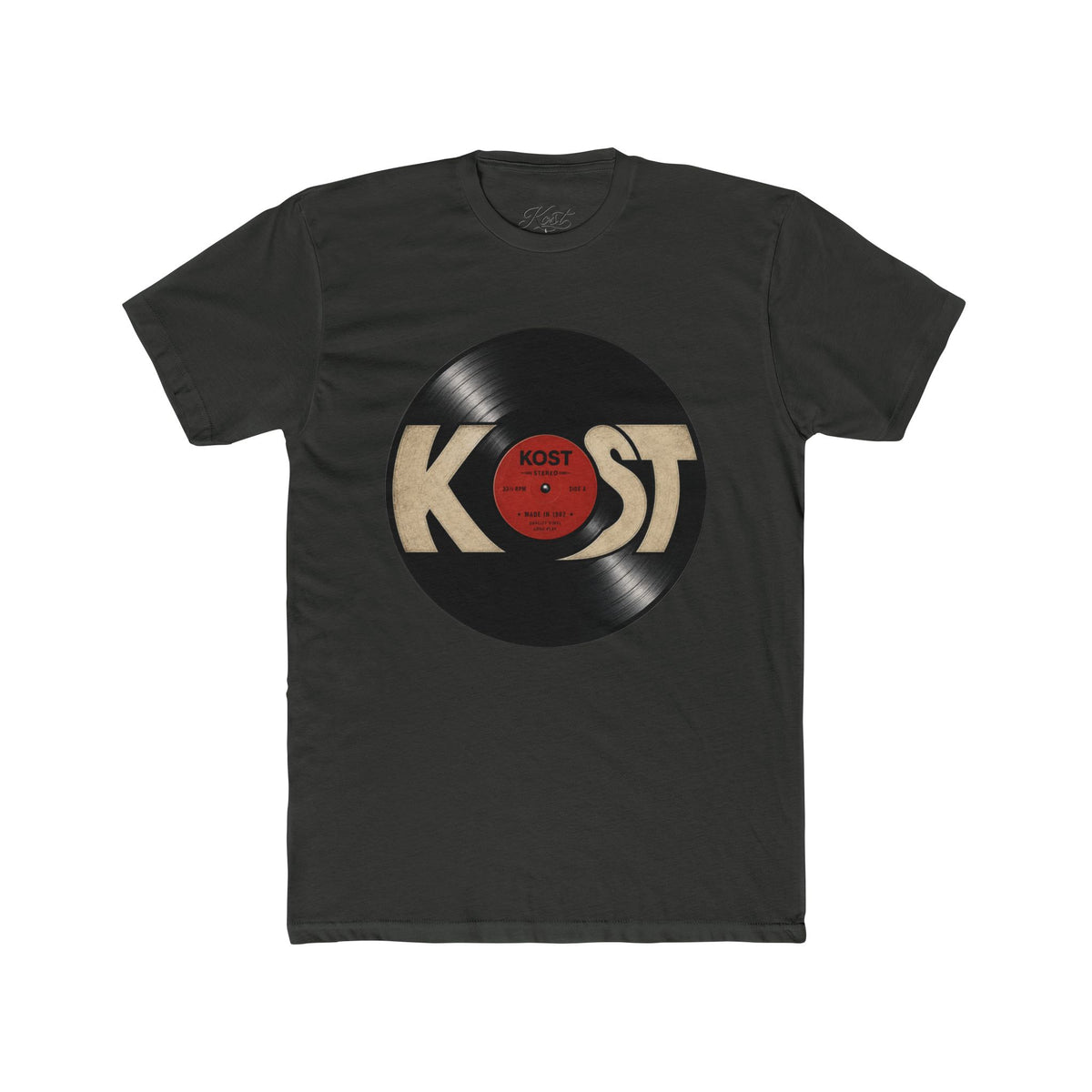 Vintage Record KOST Vinyl Tee — Retro Music Lover Shirt