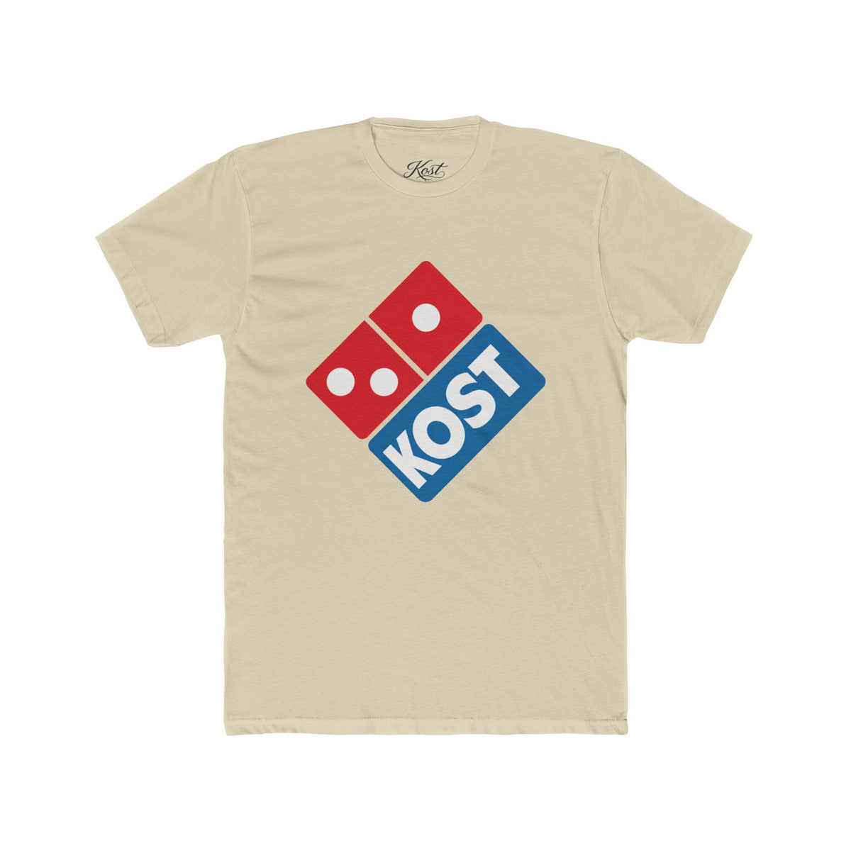 KOST Logo Tee — Retro Domino-Inspired Pizza Logo T-Shirt