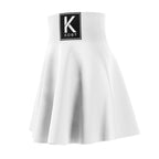 Minimalist White Skater Skirt