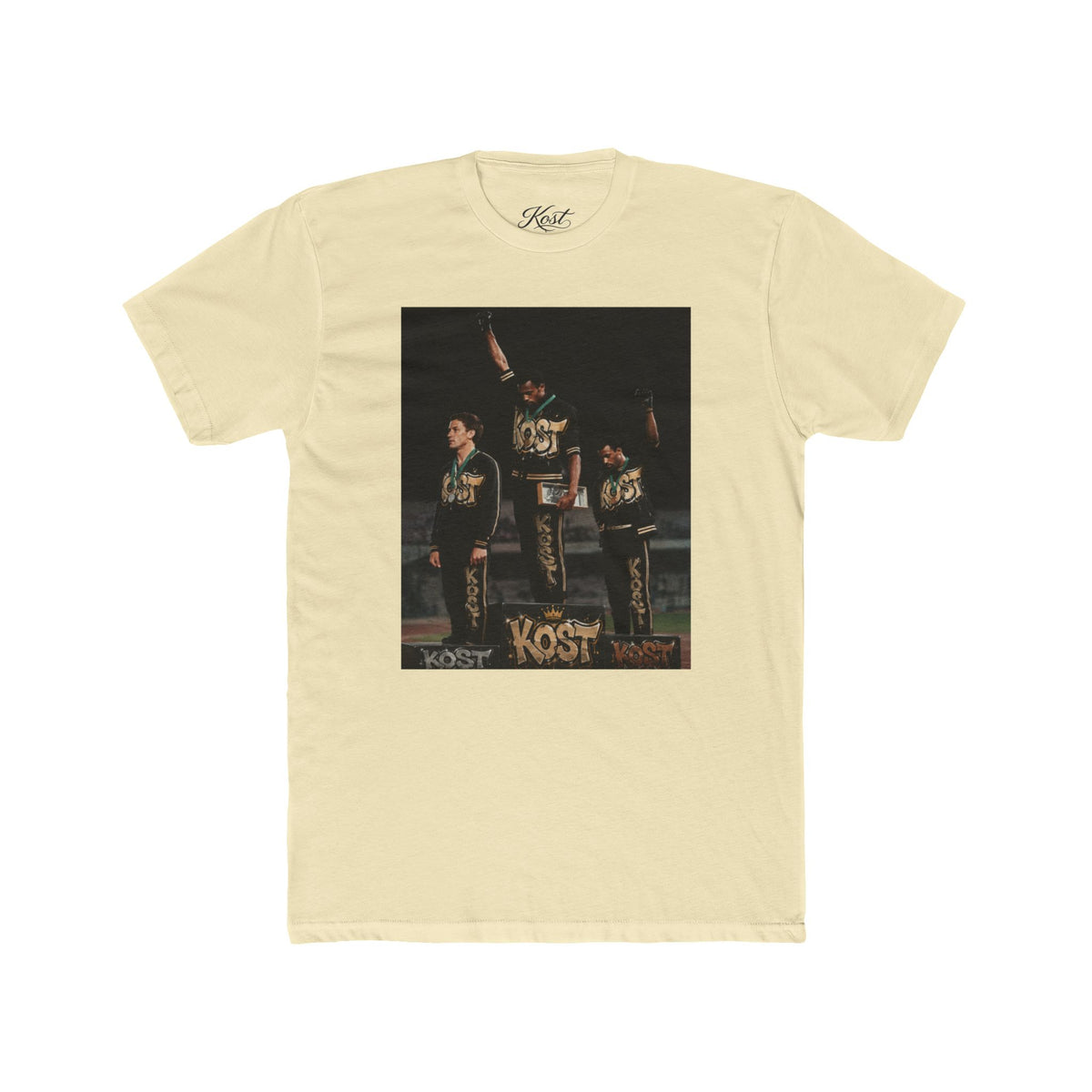 Vintage Band Photo Tee — KOST Crew Portrait Graphic T-Shirt
