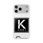 KOST Logo Phone Case with Card Holder