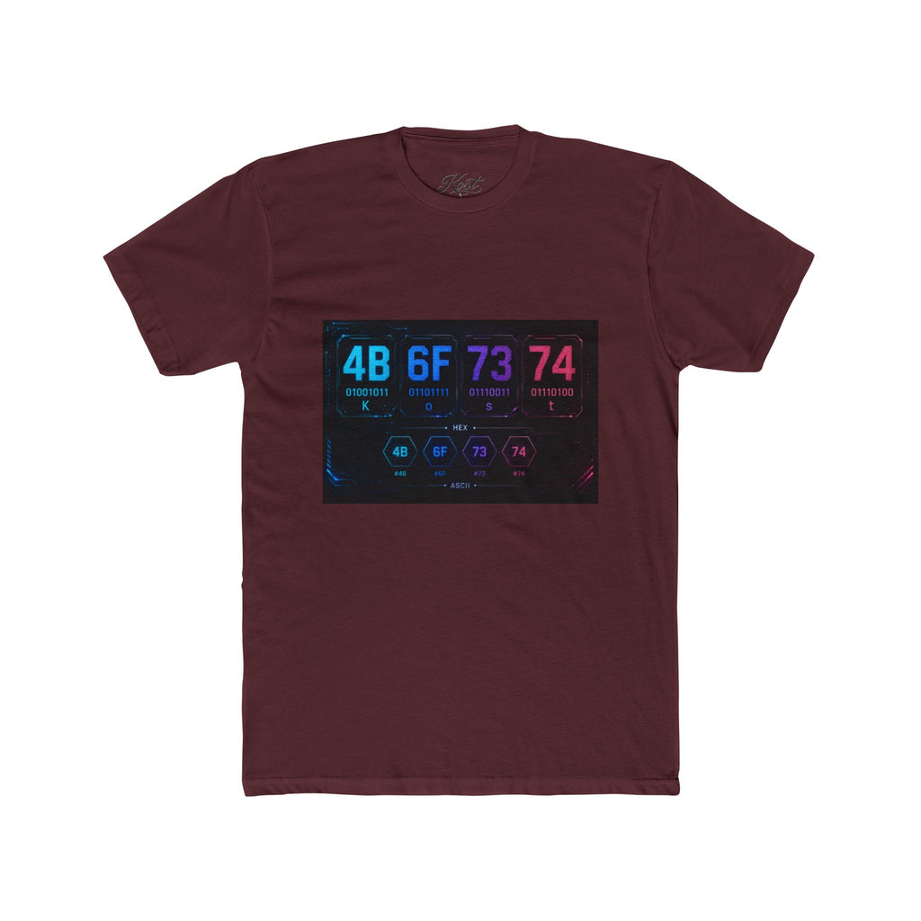 4B 6F 73 74 74 Binary Code Graphic T-Shirt
