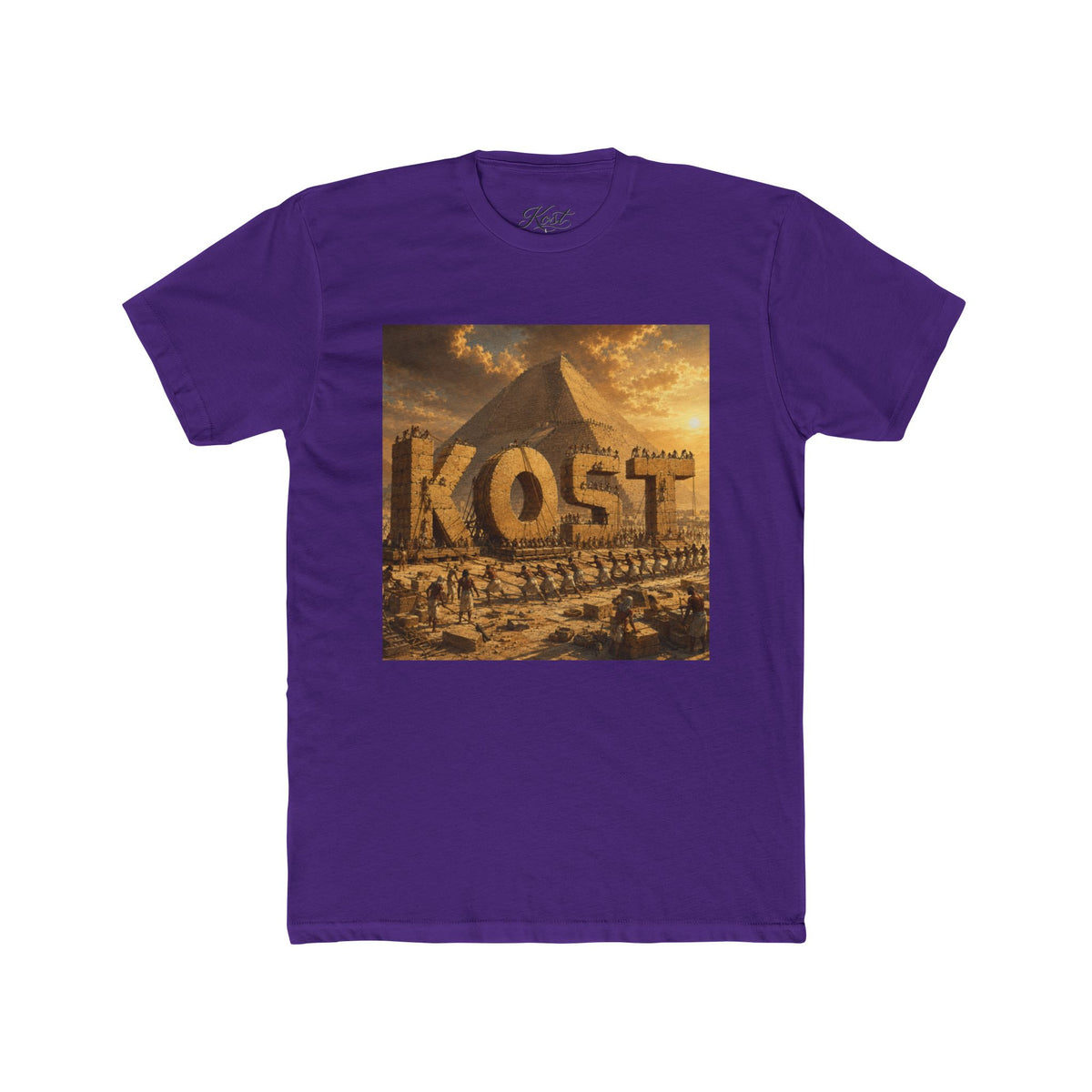 Egyptian Pyramid Graphic Tee - 'KOST' Vintage Desert Scene