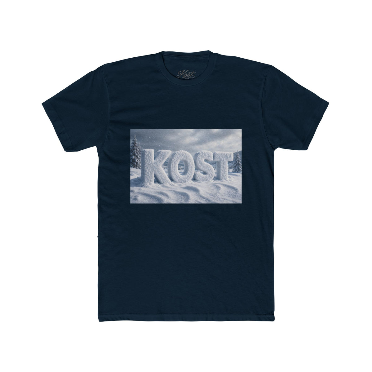 KOST Snow Ice Graphic Tee — Winter Landscape Cotton T-Shirt