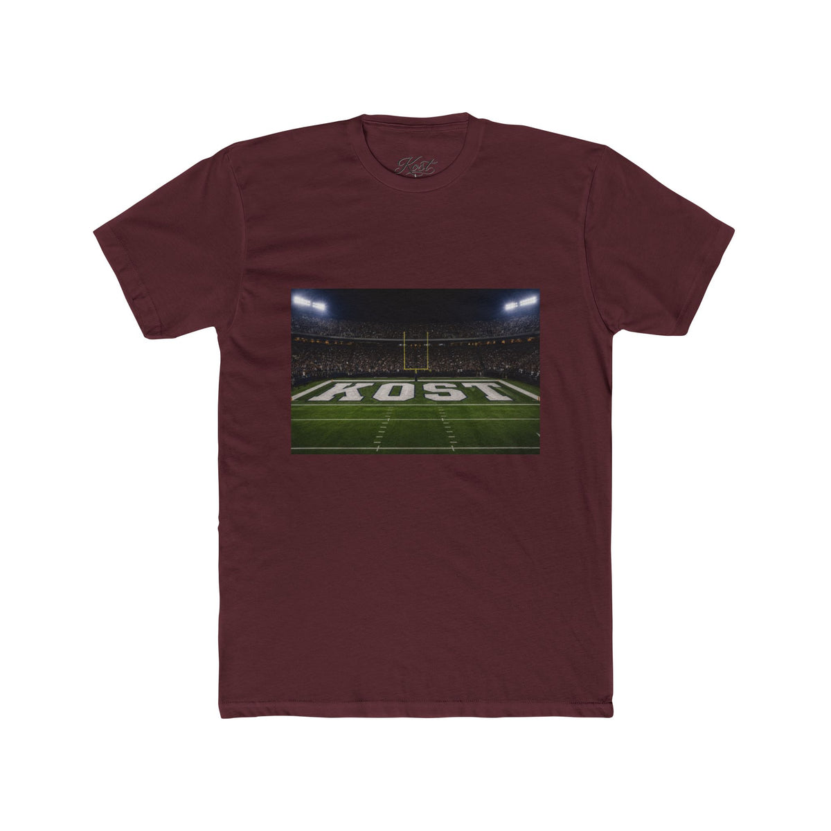 Football Stadium Field Photo Tee — 'KOST' Endzone Graphic