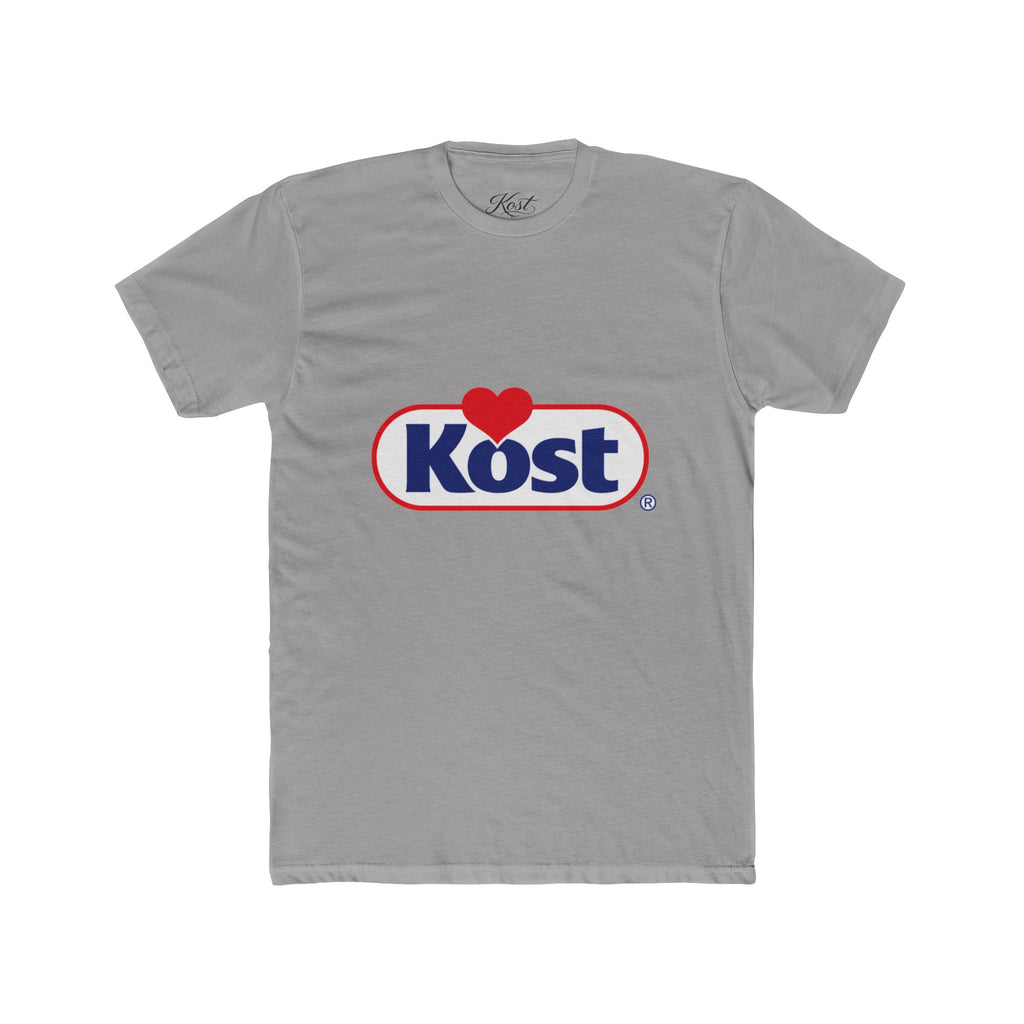 Kost Logo Heart Graphic Tee — Retro Brand-Inspired Cotton T-Shirt