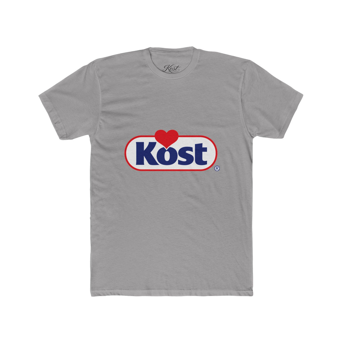 Kost Logo Heart Graphic Tee — Retro Brand-Inspired Cotton T-Shirt
