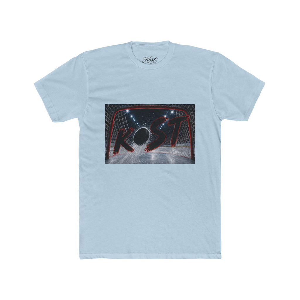 Retro Hockey Rink Graphic Tee — 'KO' Puck Design