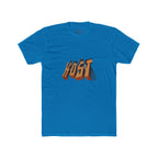 Retro 3D 'KOST' Graphic Tee — Vintage Orange Shadow Cotton T-Shirt