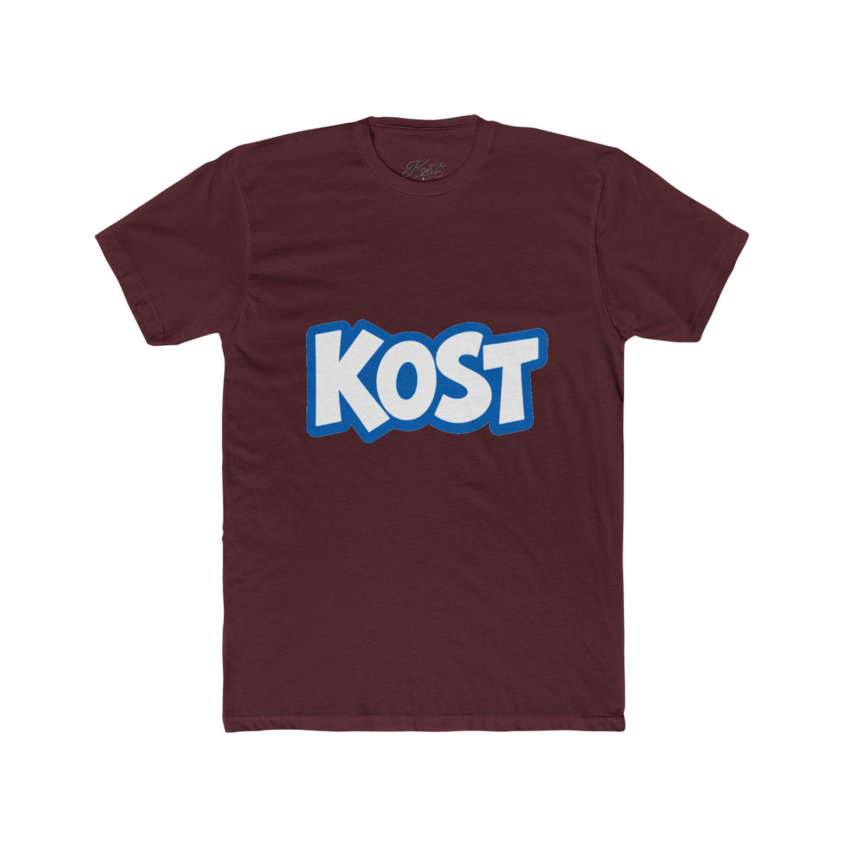 KOST Logo Tee - Bold Blue Graphic Cotton T-Shirt