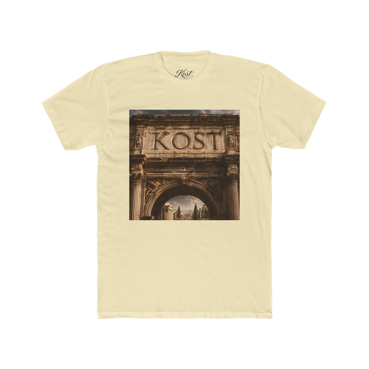 Vintage Roman Arch Tee — 'KOST' Architectural Photo T‑Shirt