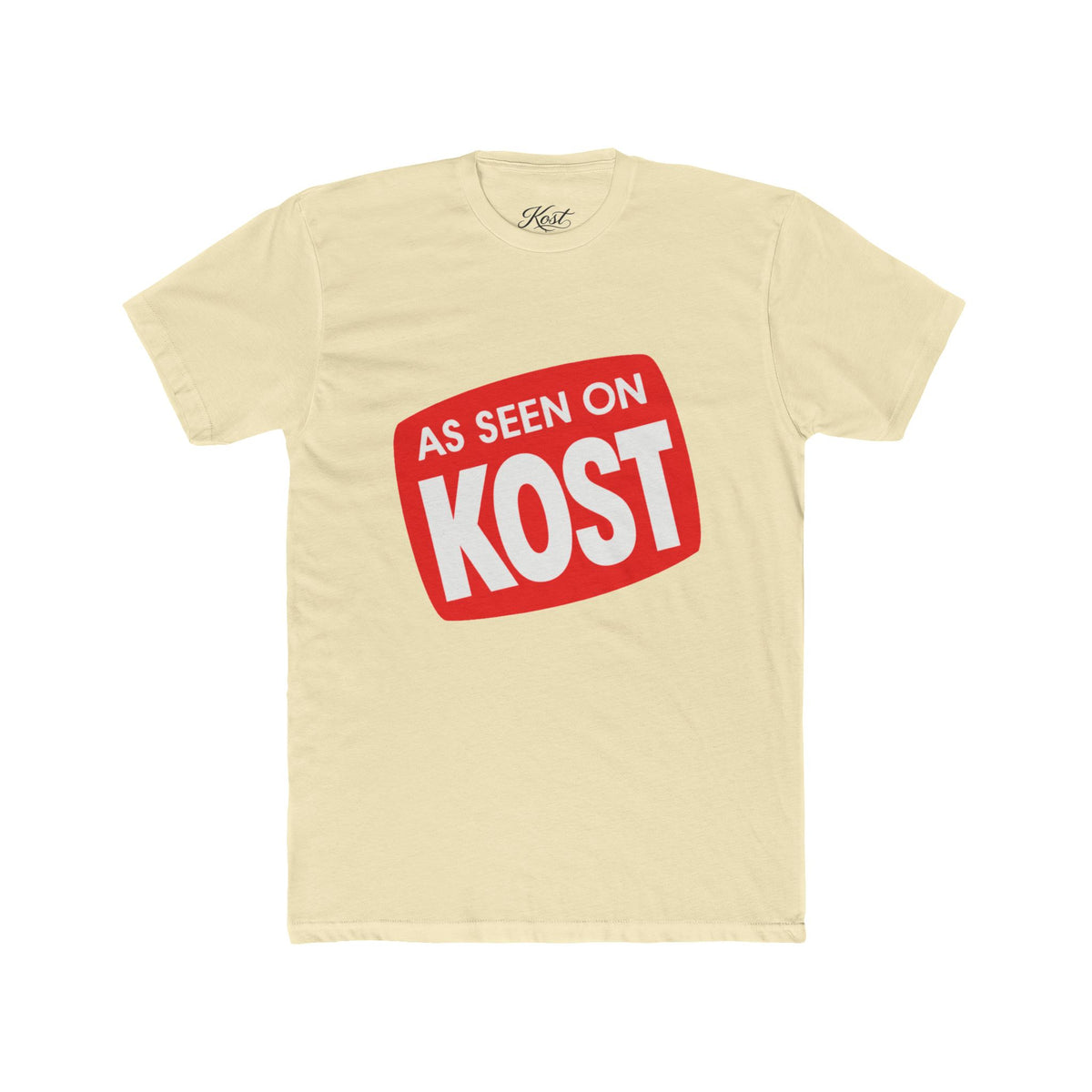 As Seen On KOST Tee — Retro Red Logo Graphic T-Shirt