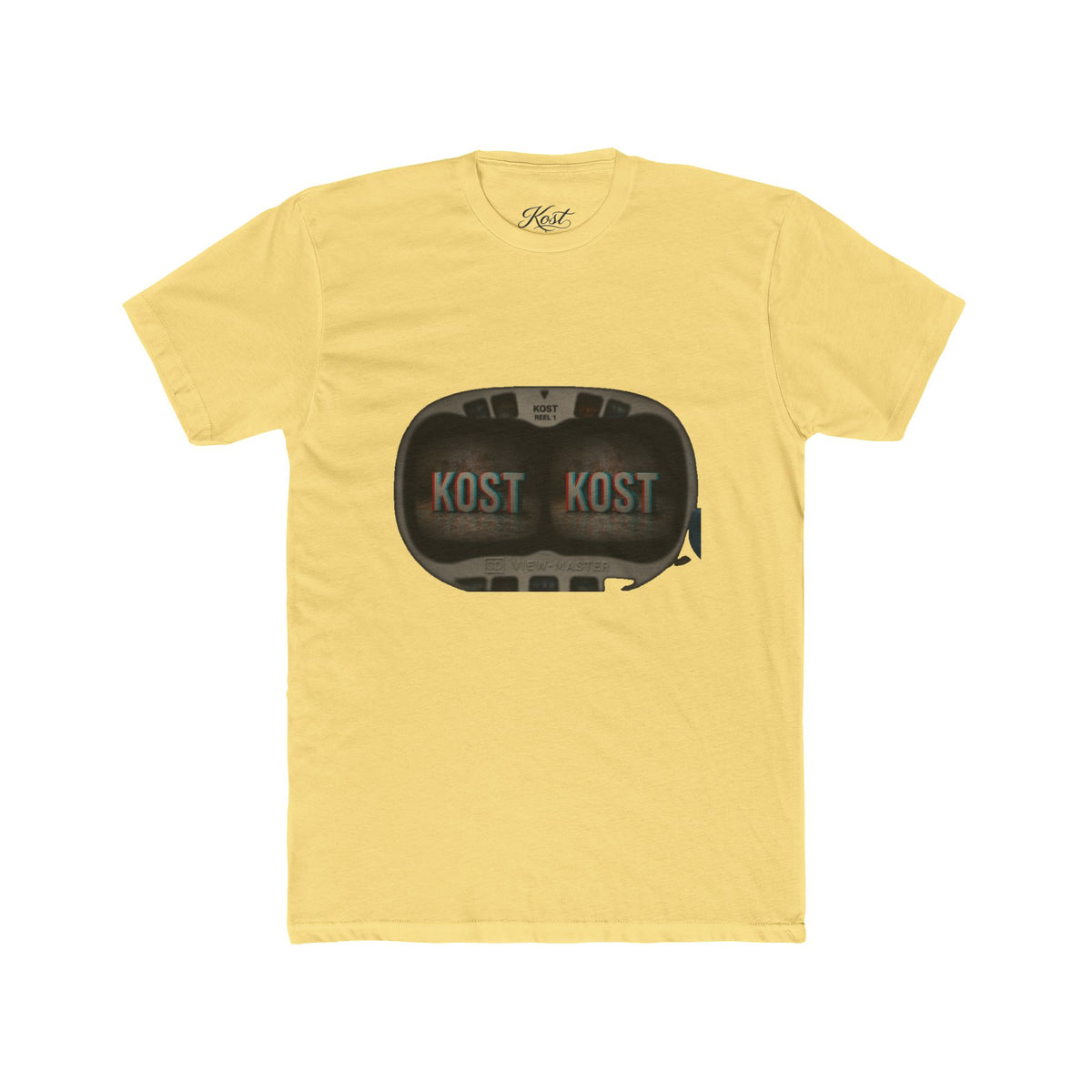 KOST Retro Camera Tee — Vintage Viewfinder Graphic Crew T-Shirt