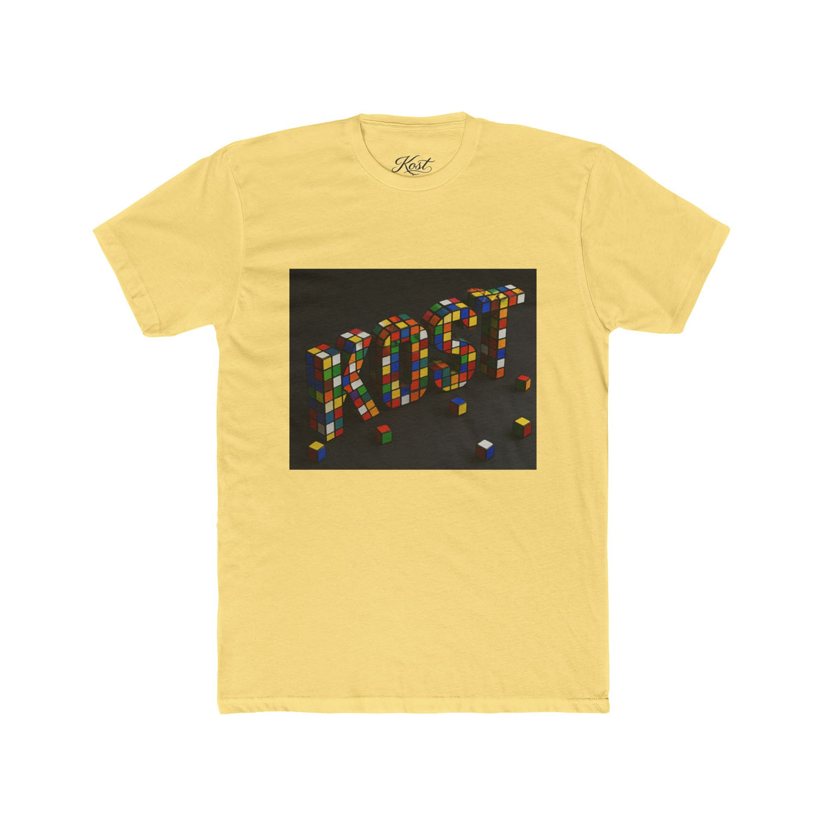 LOST Rubik Block Graphic Tee — Retro Puzzle Typography T‑Shirt