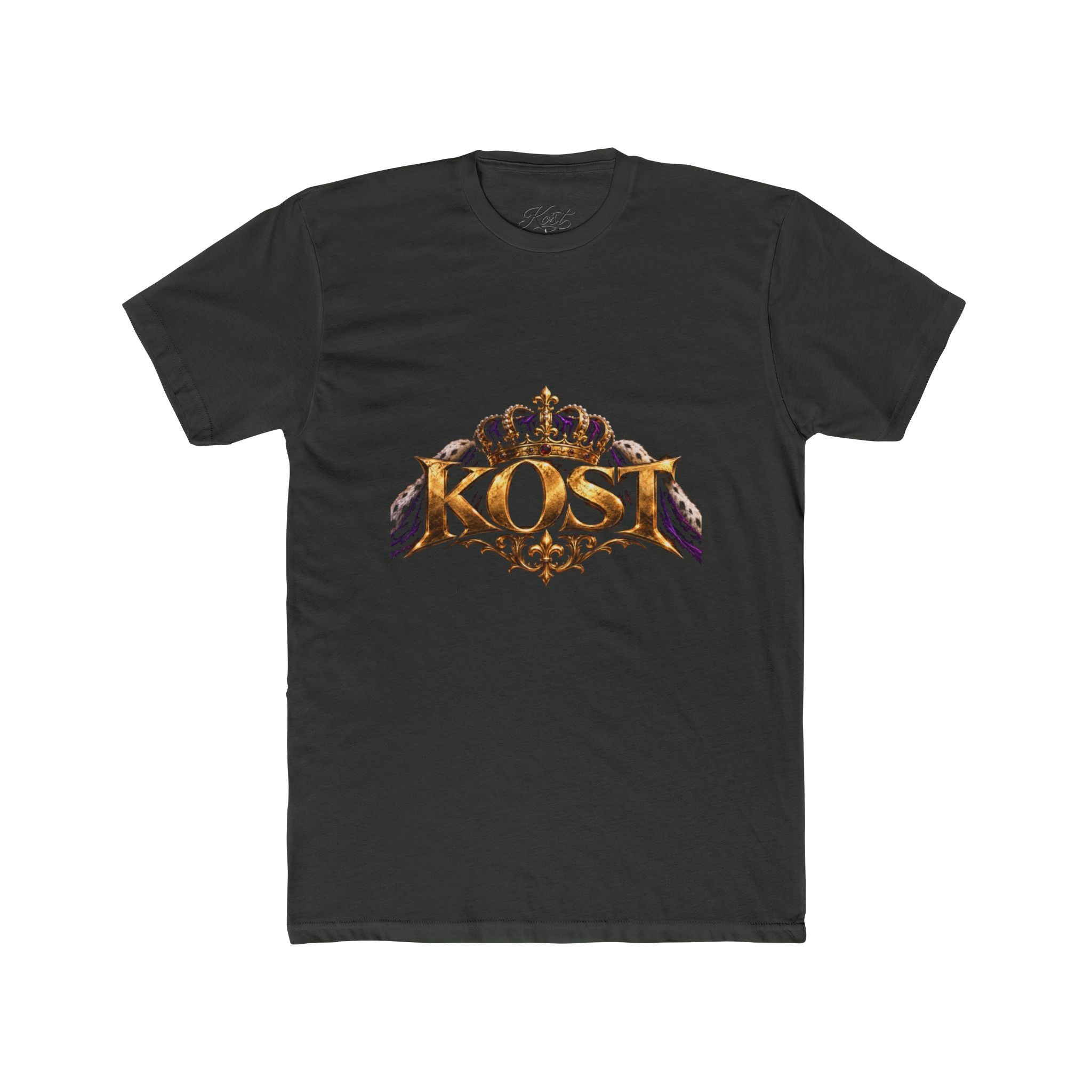 KOST Crown Logo T‑Shirt — Vintage Gold Crest Graphic Tee