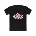 KOST Logo Tee — Retro Candy-Stripe Graphic T-Shirt