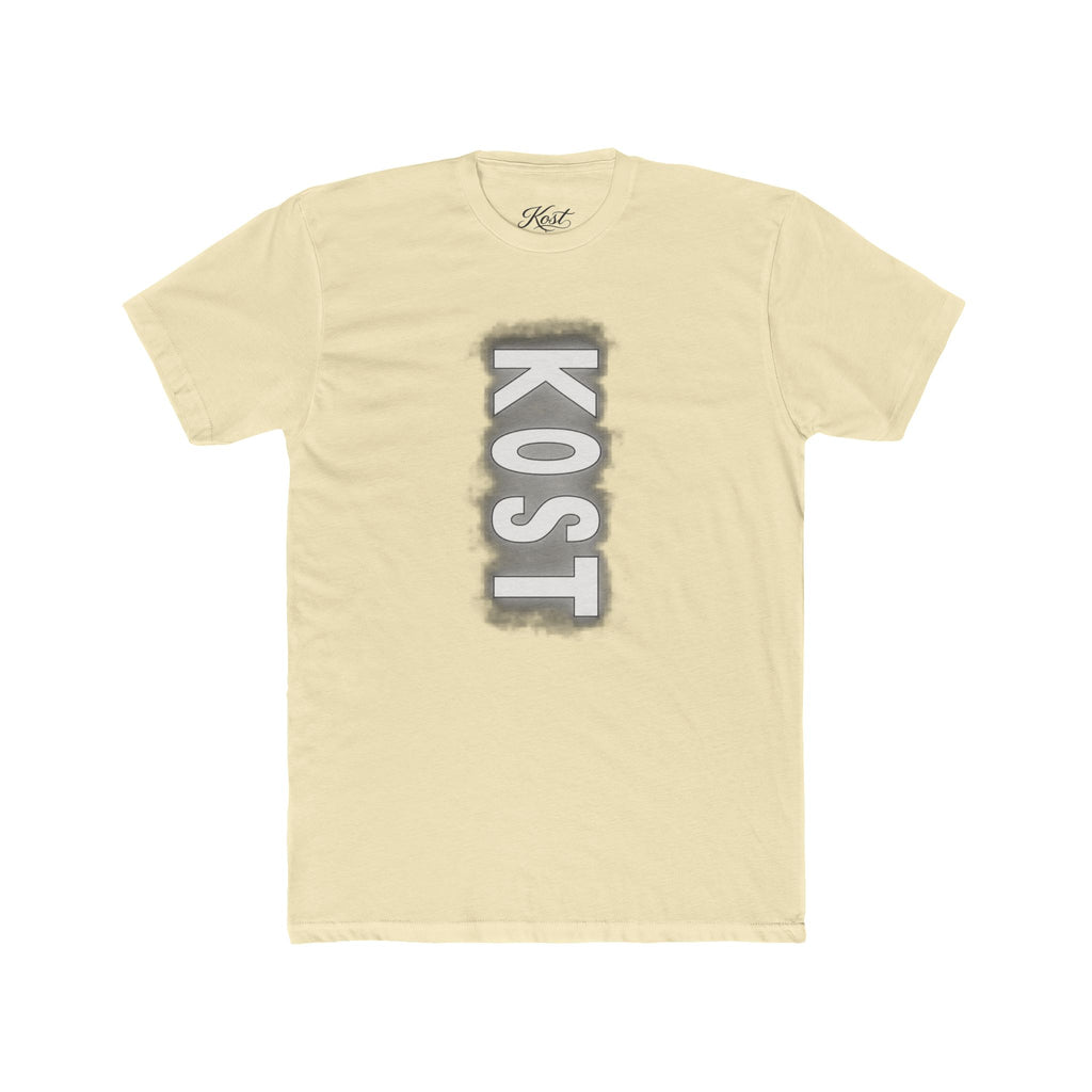 KOST Vertical Logo Tee — Grunge Vertical Graphic T-Shirt