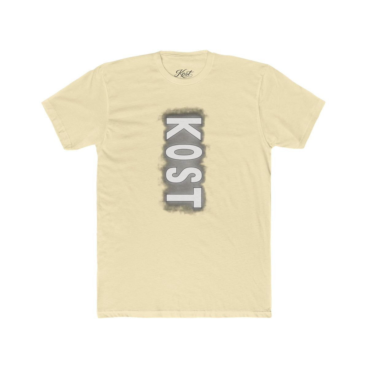 KOST Vertical Logo Tee — Grunge Vertical Graphic T-Shirt